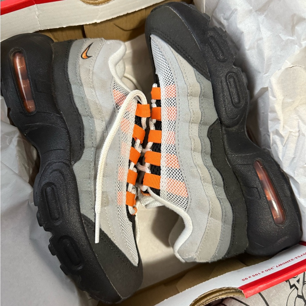 Nike Air Max 95 with Orange and Black Accents WORN ONCE